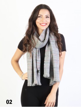 Plaid Yarn Winter Heavy Scarf